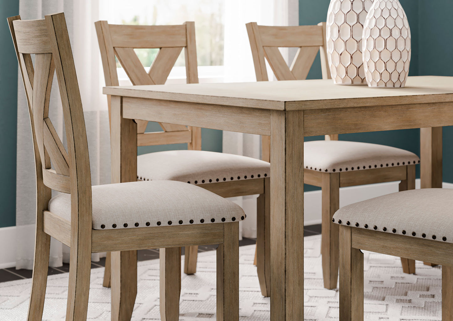 Juego comedor Sanbriar (set 7 piezas)