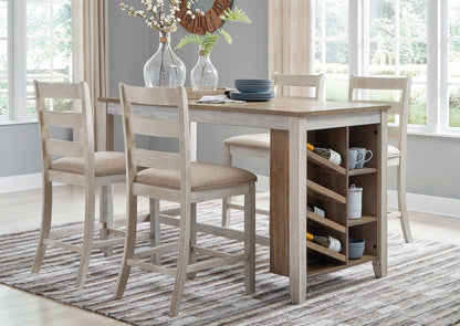 Juego comedor alto sillas Skempton (5 piezas)