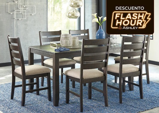 Juego comedor Rokane (set 7 piezas)