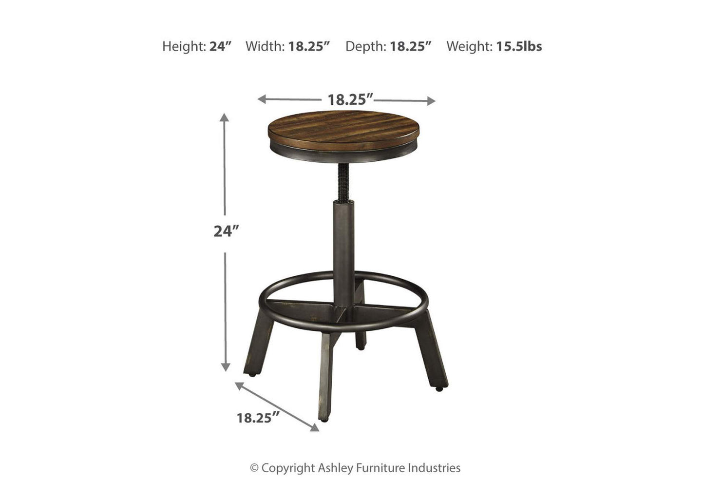 Taburete bar Torjin brown