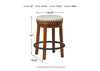 Taburete bar giratorio Valebeck brown