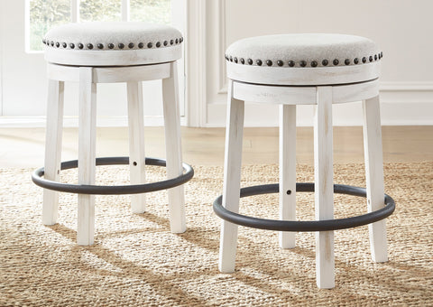 Taburete bar giratorio Valebeck white