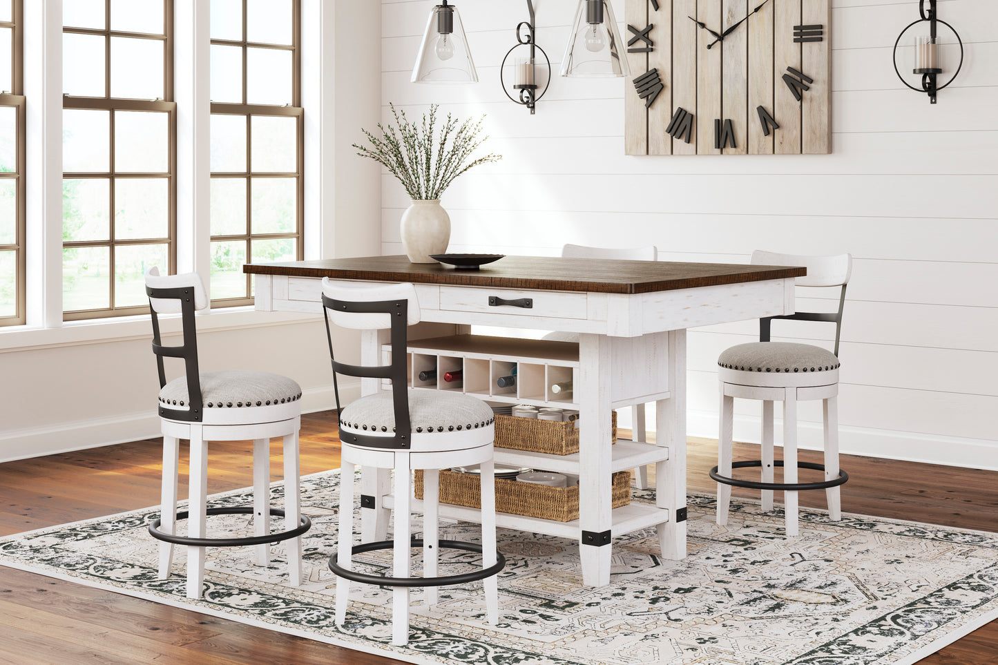 Juego comedor alto Valebeck (5 piezas)