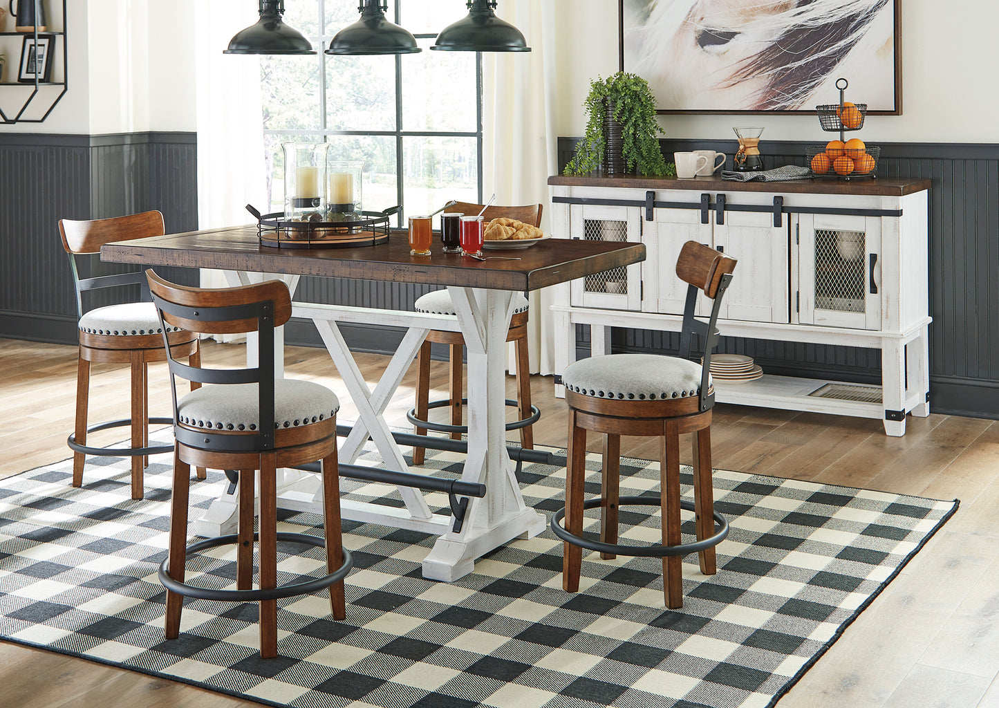 Silla bar giratorio Valebeck brown