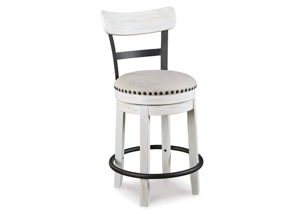 Silla bar giratorio Valebeck white