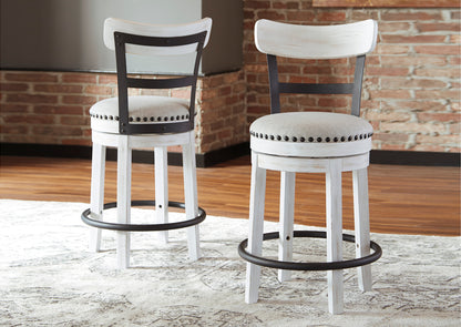 Silla bar giratorio Valebeck white