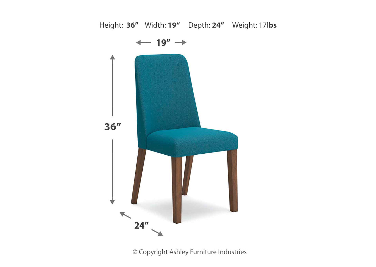 Silla comedor Lyncott blue