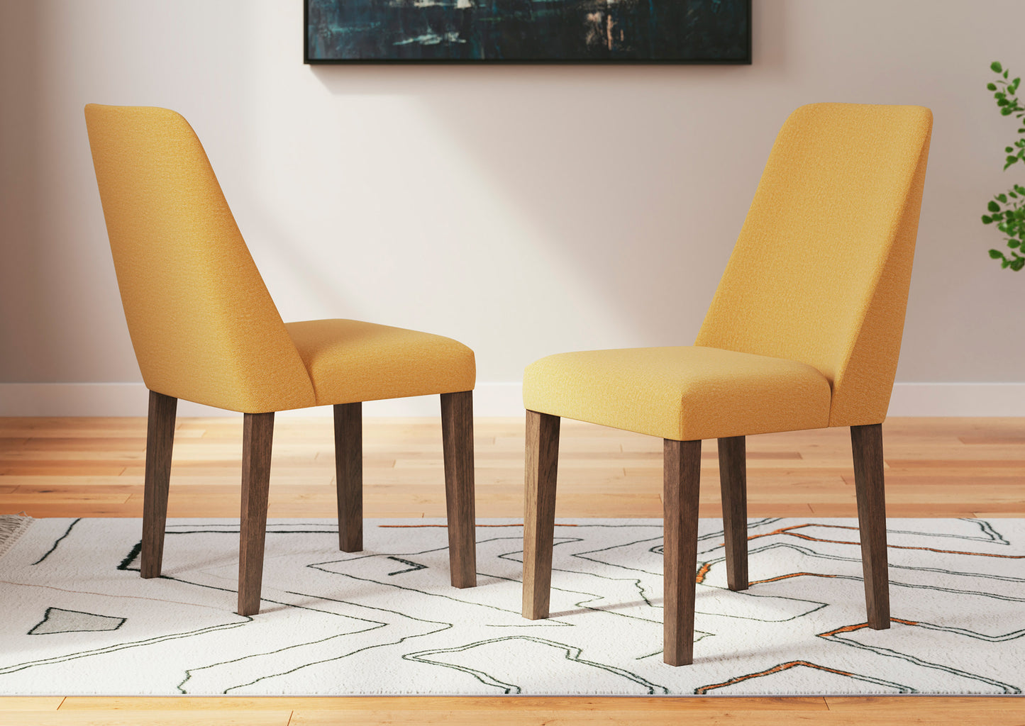 Silla comedor Lyncott mustard
