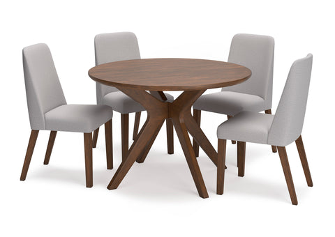 Juego comedor Lyncott gris (5 piezas)