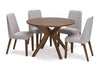 Juego comedor Lyncott gris (5 piezas)