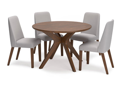 Juego comedor Lyncott gris (5 piezas)
