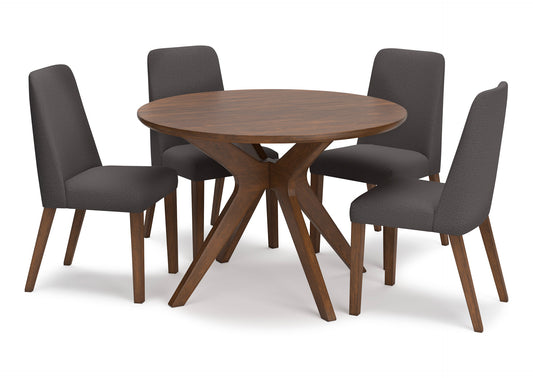 Juego comedor Lyncott café (5 piezas)