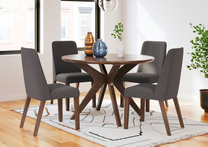 Juego comedor Lyncott café (5 piezas)