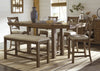 Juego comedor alto Moriville (6 piezas)