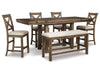 Juego comedor alto Moriville (6 piezas)