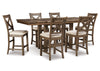 Juego comedor alto Moriville (7 piezas)
