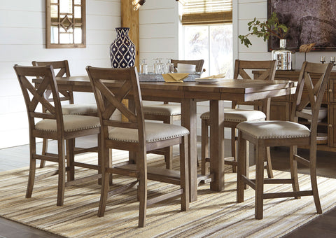 Mesa comedor alta Moriville extensible