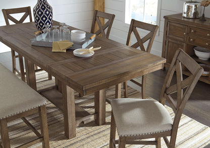 Mesa comedor alta Moriville extensible