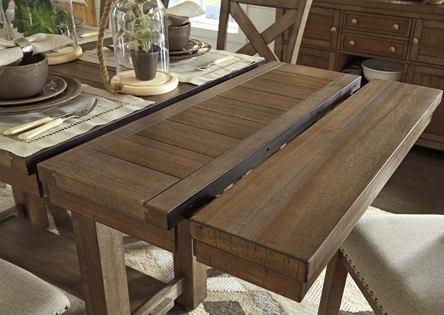 Mesa comedor alta Moriville extensible