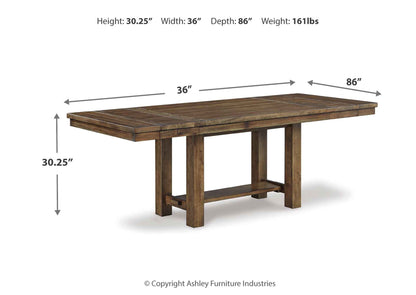 Juego comedor Moriville (7 piezas)