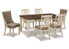Juego comedor Bolanburg sitiales (7 piezas)