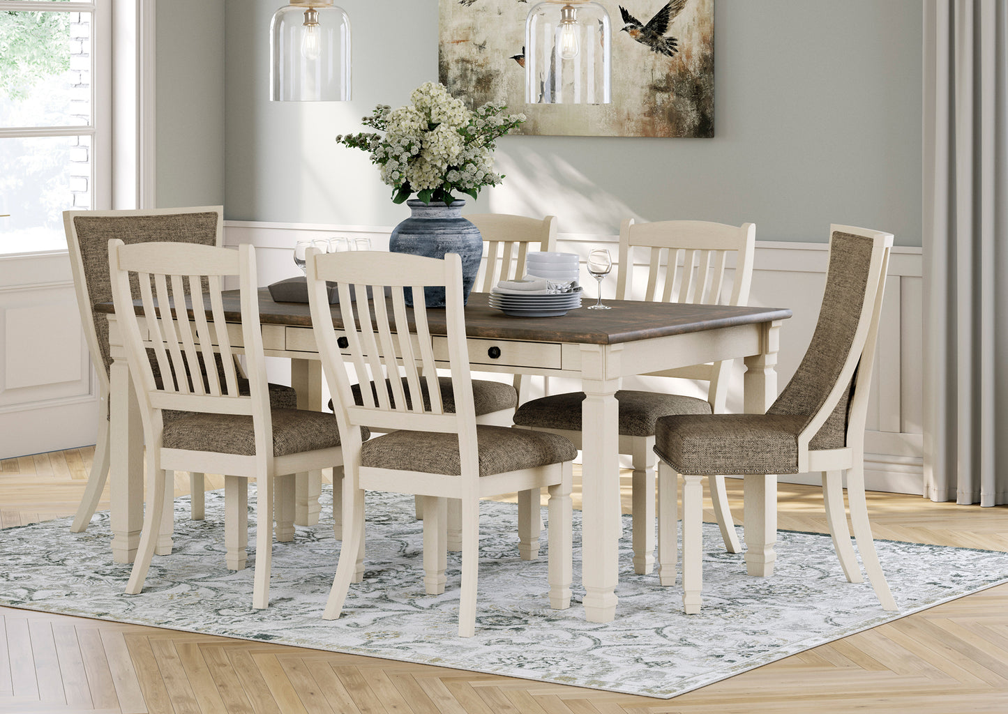 Juego comedor Bolanburg sitiales (7 piezas)