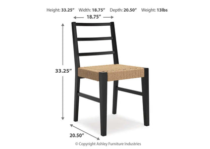 Silla comedor Isanti Negra