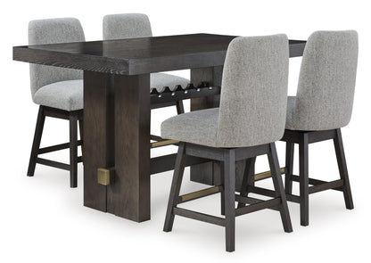 Juego comedor alto Burkhaus (5 piezas)