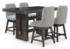 Juego comedor alto Burkhaus (5 piezas)
