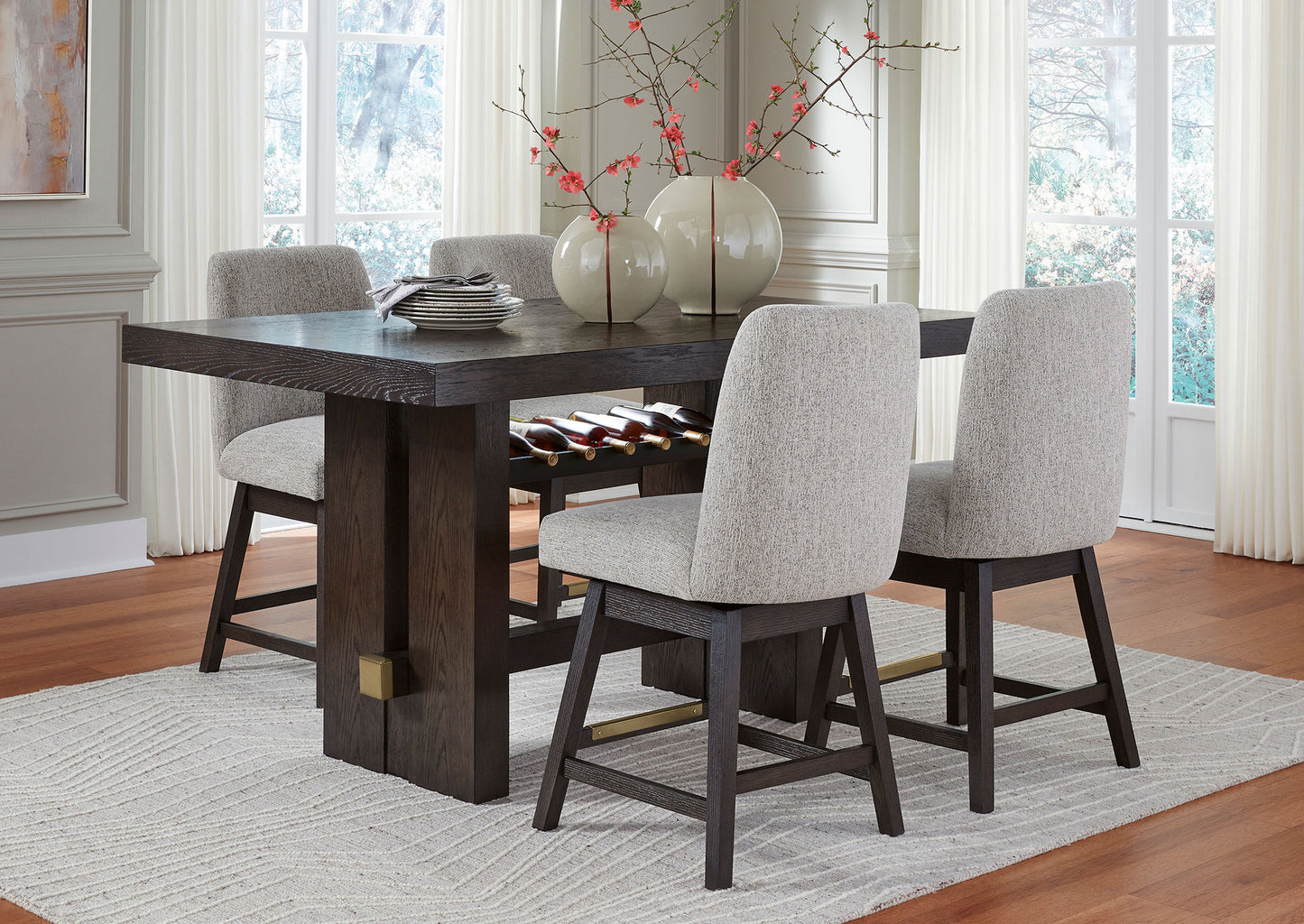 Juego comedor alto Burkhaus (5 piezas)