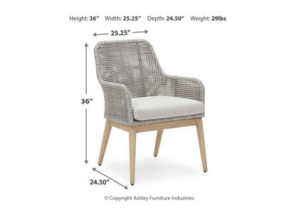 Silla comedor terraza Seton Creek (set 2 unidades)