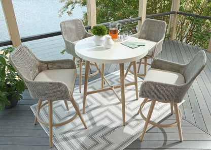 Mesa lateral terraza Seton Creek