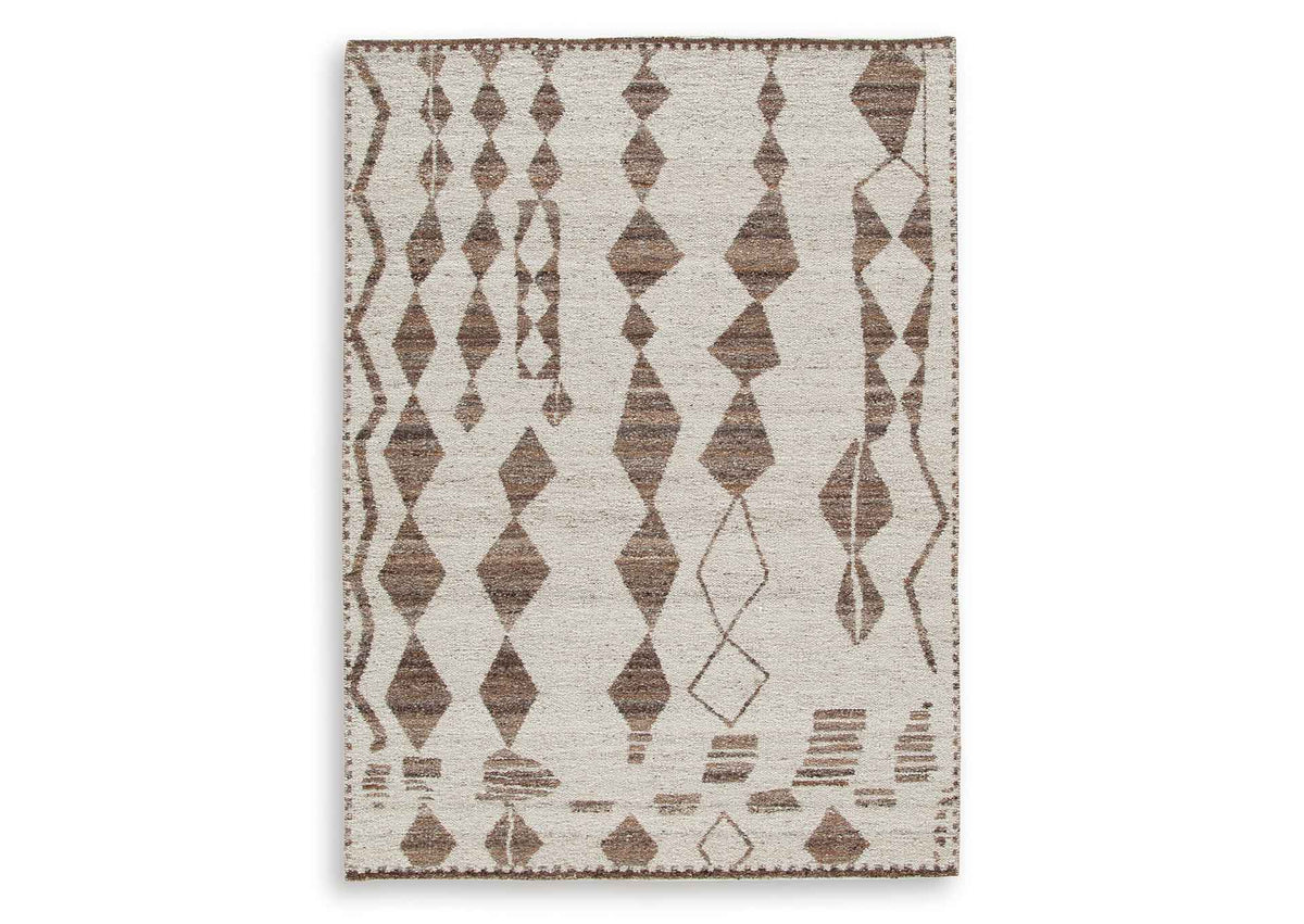 Alfombra Brettler 160x210 cm - Beige/Marrón