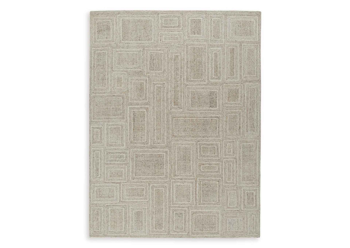 Alfombra Brickburgh 240x300 cm - Gris/Marfil/Miel