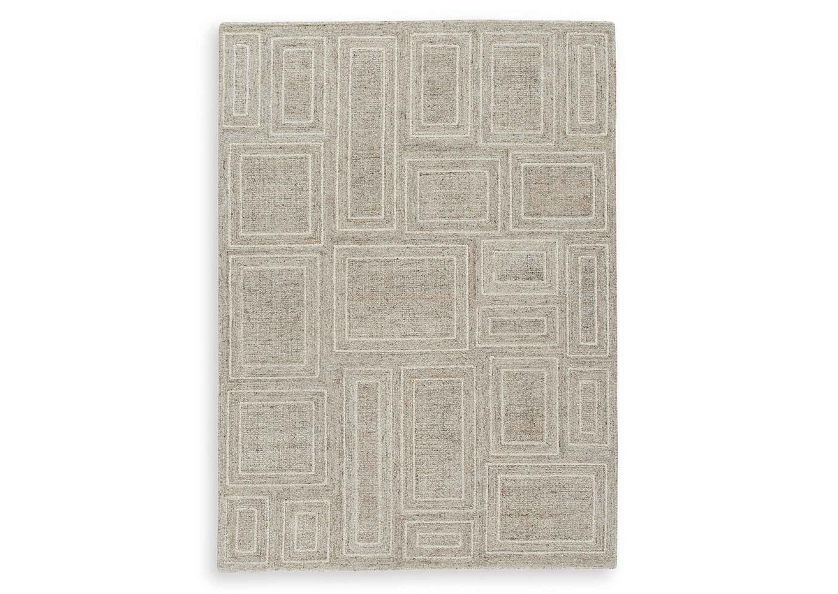 Alfombra Brickburgh 150x210 cm - Gris/Marfil/Miel