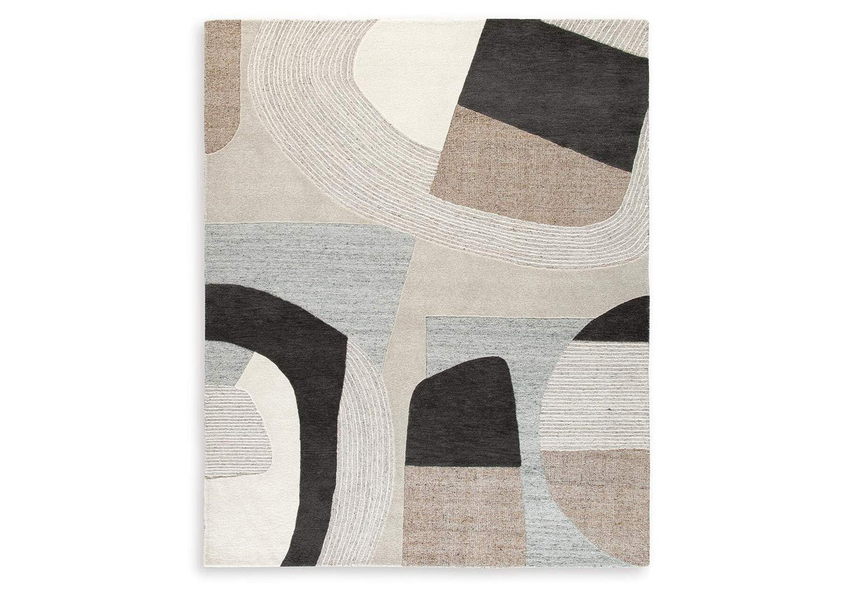 Alfombra Edrickhill 230x300 cm - Grayish Teal/Taupe/Cream