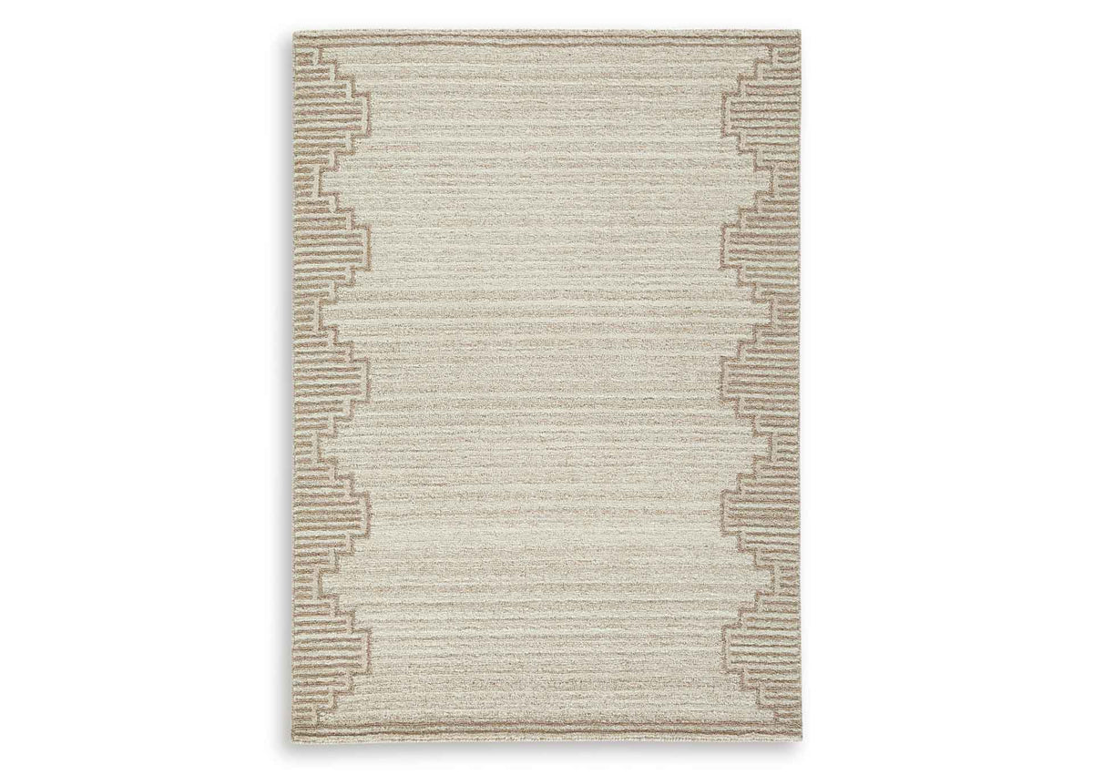Alfombra Emorymore 150x210 cm - Marrón/Beige