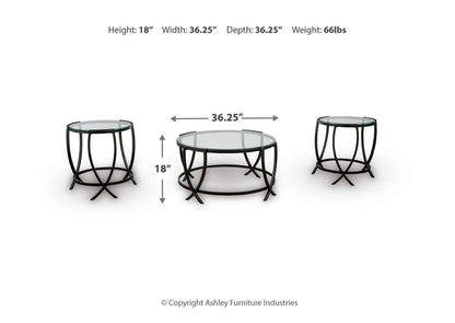 Set de mesas Tarrin (3 piezas)