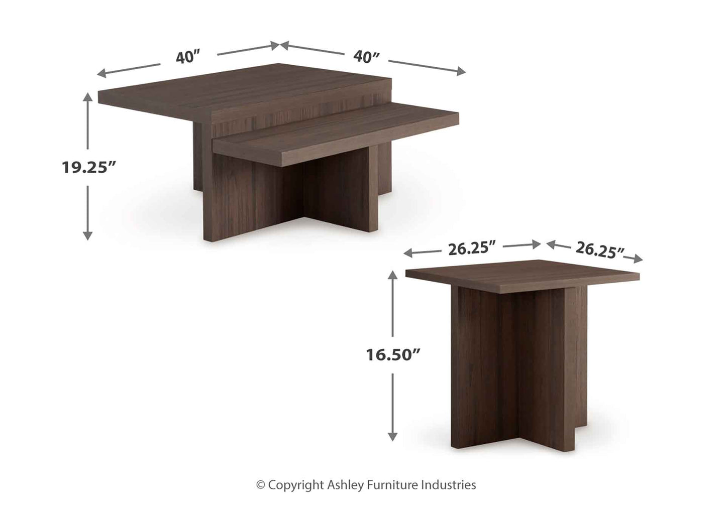 Set de mesas Zendex (2 piezas)