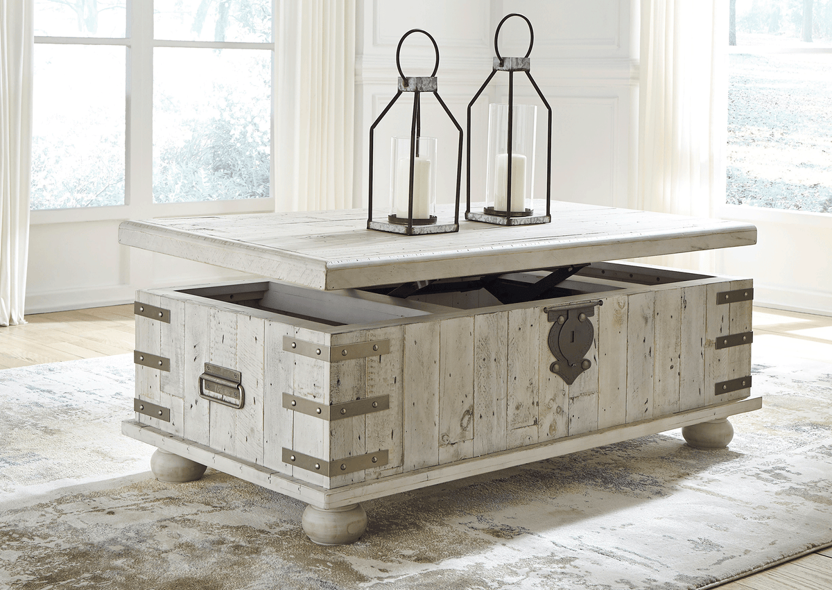 Mesa de centro cubierta elevable Carynhurst rectangular