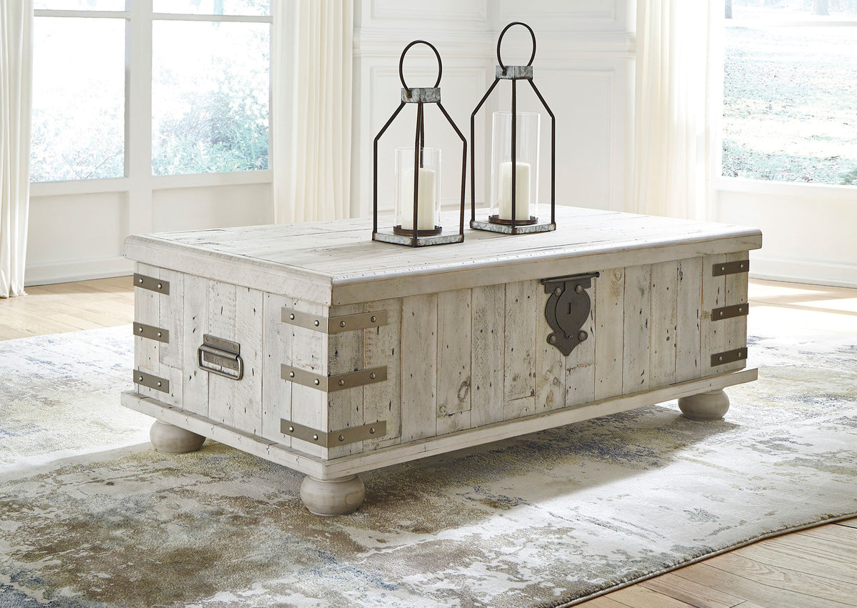 Mesa de centro cubierta elevable Carynhurst rectangular