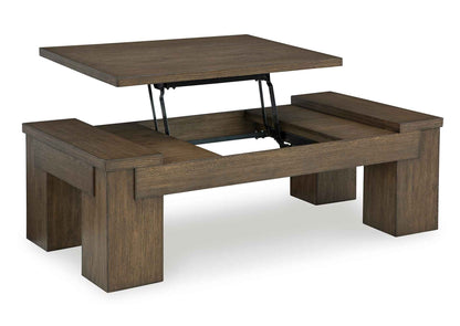 Mesa de centro cubierta elevable Rosswain