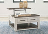 Mesa de centro cubierta elevable Darborn