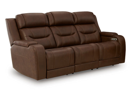 Sofá reclinable 3 cuerpos Dreamer brown con sistema de audio