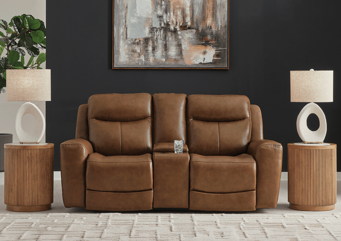 Sofá reclinable eléctrico 2 cuerpos Momentum amber