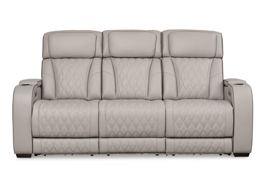 Sofá cuero reclinable 3 cuerpos Boyington