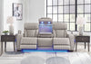 Sofá cuero reclinable 3 cuerpos Boyington