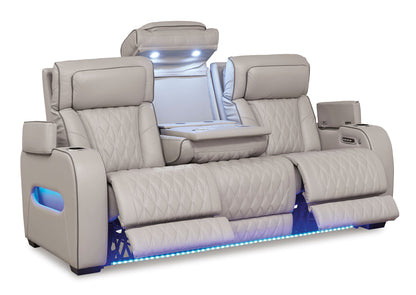 Sofá cuero reclinable 3 cuerpos Boyington