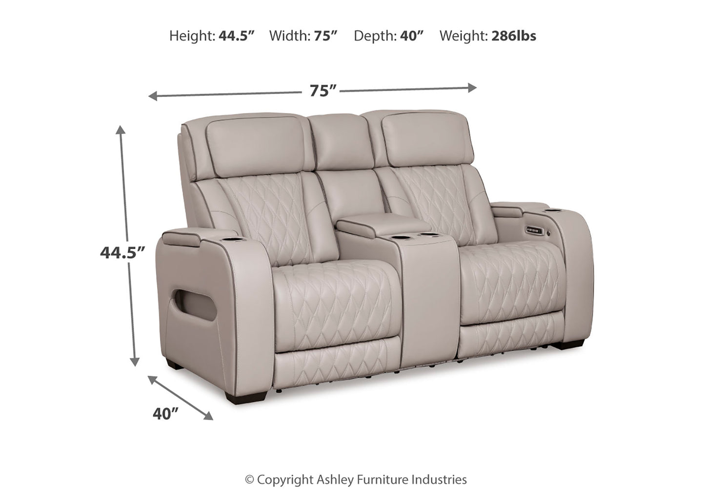 Sofá cuero reclinable 2 cuerpos Boyington