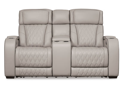 Sofá cuero reclinable 2 cuerpos Boyington
